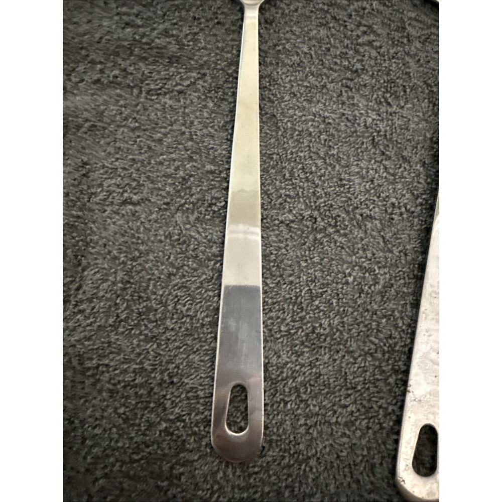 Wolfgang Puck Stainless Steel Utensil Set of 2 Heavy Duty Spatula & Spoon READ - Picture 5 of 12